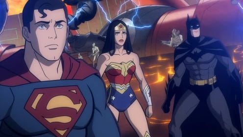 Superman Batman and Wonder Woman in Justice League Warworld
