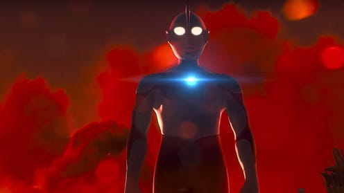 Still image from animated Ultraman show